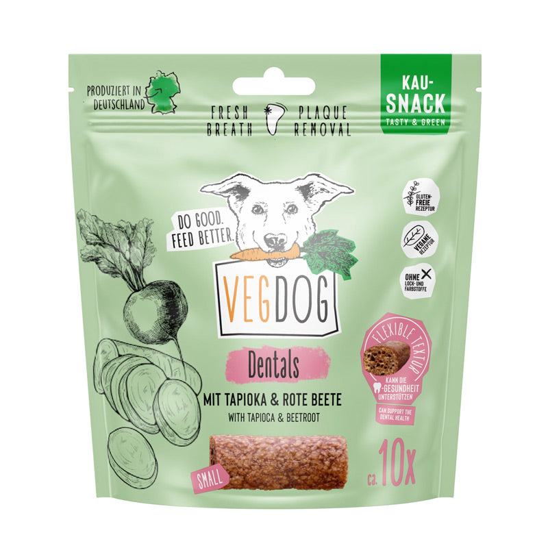 VEGDOG Dentals - Bâtonnets dentaires végétaux pour chien