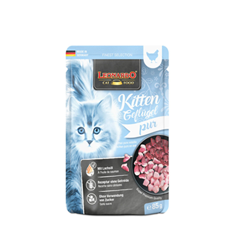 Leonardo Terrine Chaton Volaille | Huile de Saumon | 85g