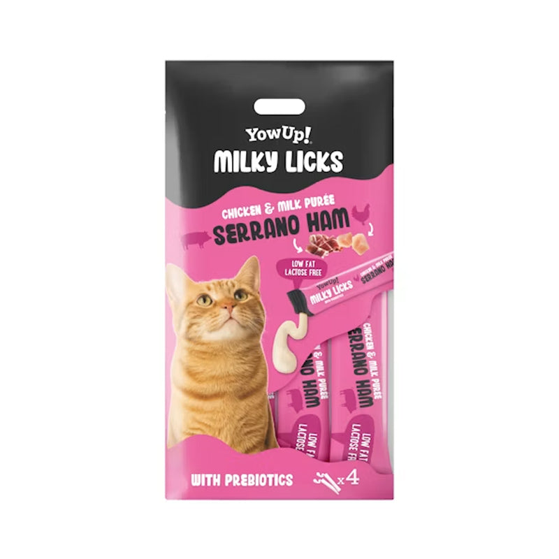 YowUp Milky Serrano — Snack Crémeux au Jambon pour Chat